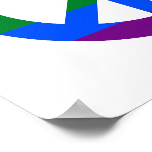 affiche du drapeau LGBT (Coin)