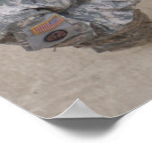 Affiche du drapeau militaire de l'Armée (Coin)