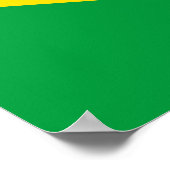 Affiche du drapeau patriotique du Brésil (Coin)
