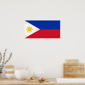 affiche du drapeau philippin (Cuisine)