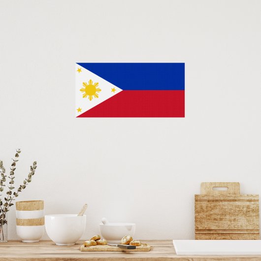 affiche du drapeau philippin (Cuisine)