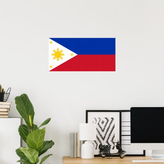 affiche du drapeau philippin (Bureau à domicile)