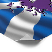 Affiche du drapeau St Andrew (Saltire) (Coin)