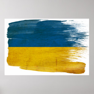 Affiche du drapeau ukrainien