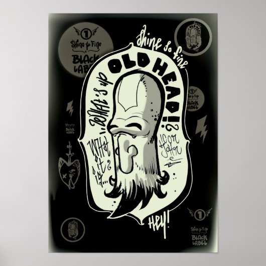 Affiche du Étiquette noir Icon John (Devant)