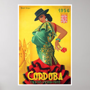 Affiche du Festival de Cordoue Espagne Voyage Art