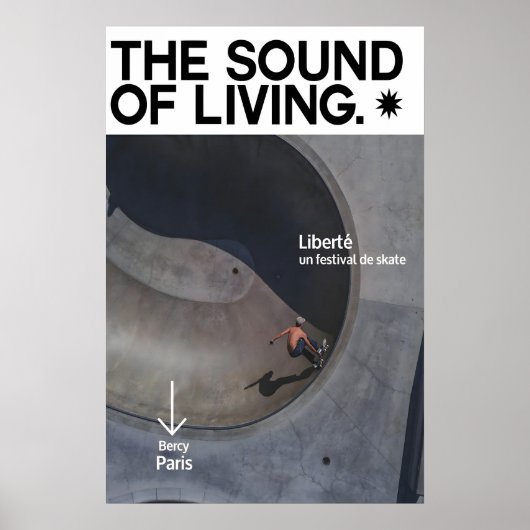 Affiche du Festival de Skateboard Français Moderne (Devant)