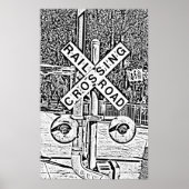 Affiche du franchissement ferroviaire (Devant)