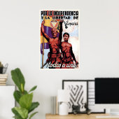 Affiche du Front populaire de la guerre civile esp (Bureau à domicile)