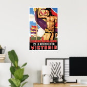 Affiche du Front populaire de la guerre civile esp (Bureau à domicile)