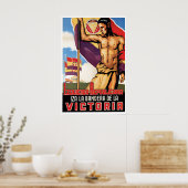 Affiche du Front populaire de la guerre civile esp (Cuisine)
