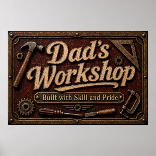 Affiche du garage de papa (Devant)