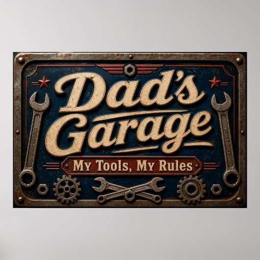Affiche du garage de papa (Devant)