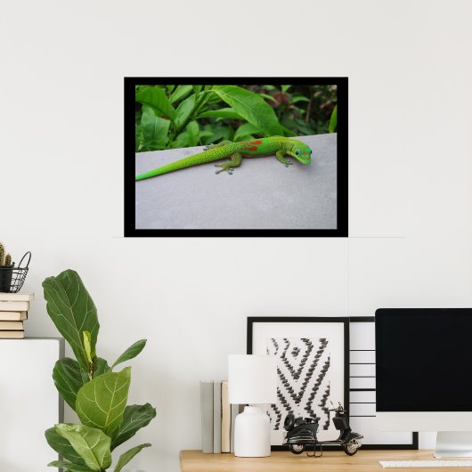 Affiche du Gecko diurne à poussière d'or (Bureau à domicile)