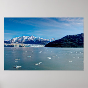 Affiche du glacier Hubbard, Alaska