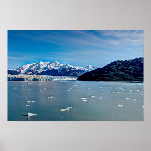 Affiche du glacier Hubbard, Alaska (Devant)