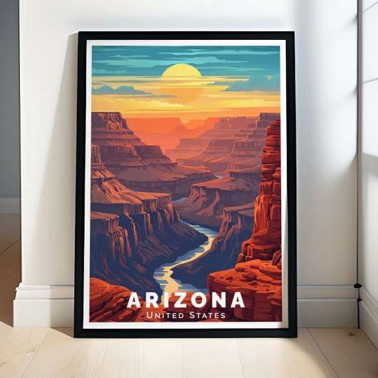 Affiche du Grand Canyon - Impression Arizona