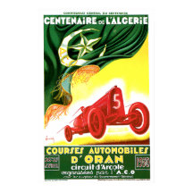 Affiche du Grand Prix d'Algérie 1930