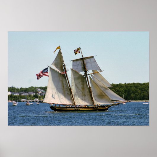 Affiche du grand voilier Pride of Baltimore II (Devant)