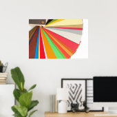 affiche du graphique en couleurs (Bureau à domicile)