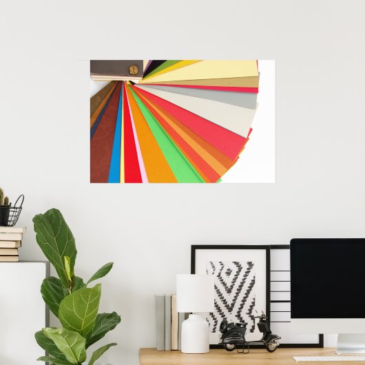 affiche du graphique en couleurs (Bureau à domicile)