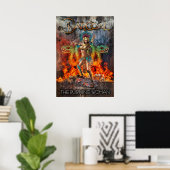 Affiche du guerrier de charbon de bois (Bureau à domicile)