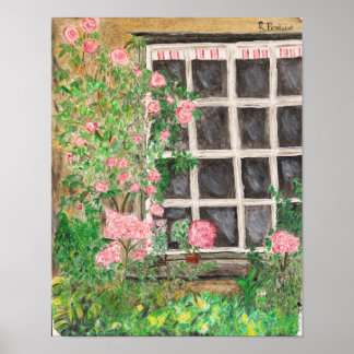 Affiche du jardin du chalet Beatrix Potter