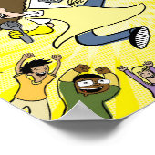 Affiche du jour du héros du déjeuner scolaire (Coin)