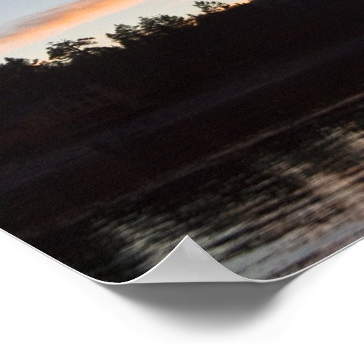 Affiche du lac Big Bear (Coin)