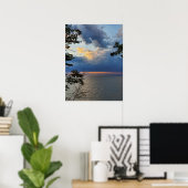 Affiche du lac Blue Sky (Bureau à domicile)