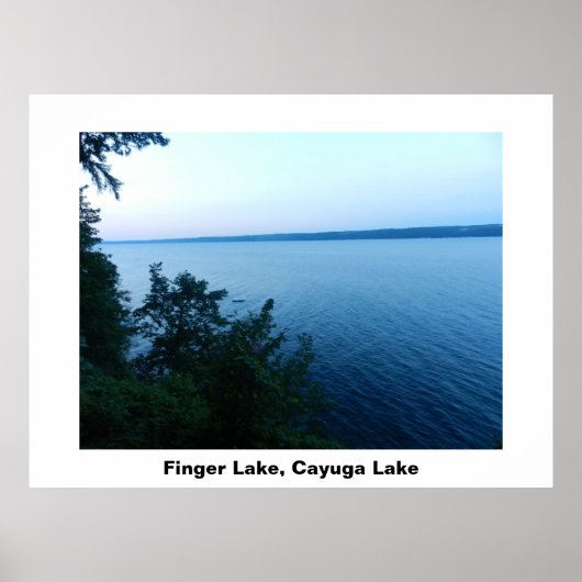 Affiche du LAC FINGER CAYUGA LAKE (Devant)