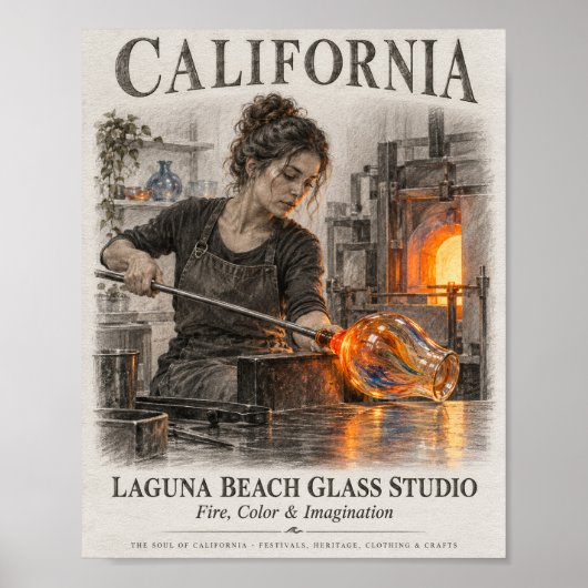 Affiche du Laguna Beach Glass Studio (Devant)