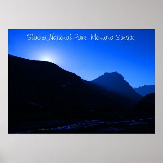 Affiche du lever de soleil au parc national de Gla (Devant)