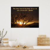 Affiche du lever du soleil (Cuisine)