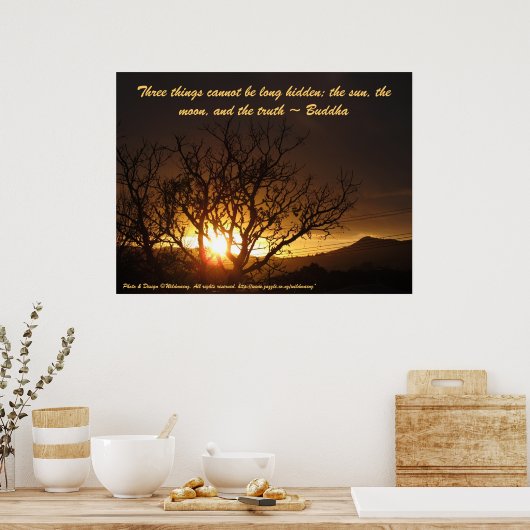 Affiche du lever du soleil (Cuisine)