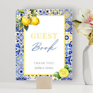 Affiche du livre d'or italien Mariage citron