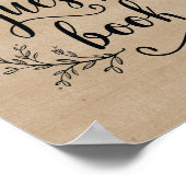 Affiche du livre d'or Rustic Vines Mariage (Coin)