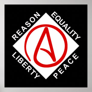 Affiche du logo athée