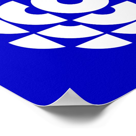 Affiche du logo bleu CBC 1986 (Coin)