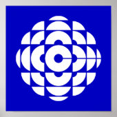 Affiche du logo bleu CBC 1986 (Devant)