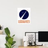 Affiche du logo des suborbitales de Copenhague (Bureau à domicile)