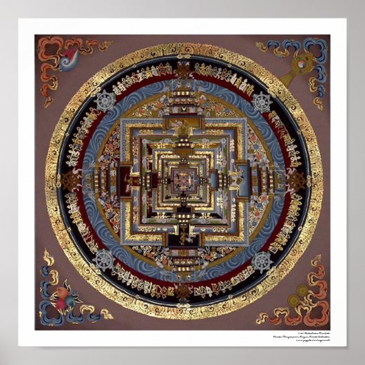 Affiche du Mandala de Kalachakra (Devant)