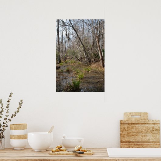 Affiche du marais de Louisiane (Cuisine)