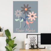 Affiche du Marché aux Fleurs Slate (Bureau à domicile)