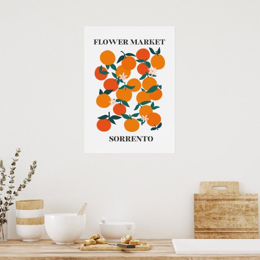 Affiche du marché aux fruits (Cuisine)
