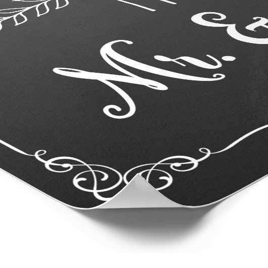 affiche du mariage du tableau de bord (Coin)