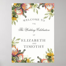 Affiche du Mariage King Protea Bouquet