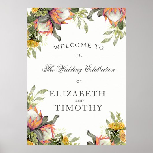 Affiche du Mariage King Protea Bouquet (Devant)