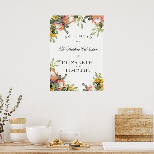 Affiche du Mariage King Protea Bouquet (Cuisine)
