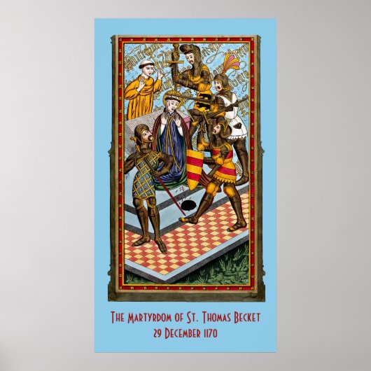 Affiche du martyre de St. Thomas Becket (M 031) (Devant)